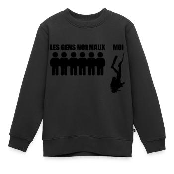Diving | Diver Gift - Kids Premium Organic Sweatshirt - black - Front - AI Model Kid Female (0cm)