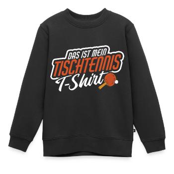 Mein Tischtennis Table Tennis Tischtennis - Kinder Premium Organic Sweatshirt - Schwarz - Vorne - AI Model Kid Female (0cm)