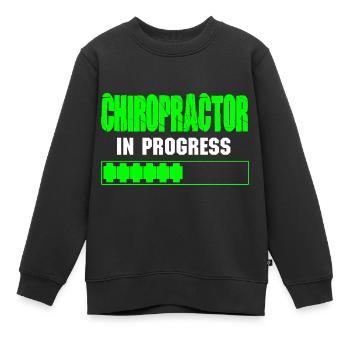 Physiotherapeut Chiropraktiker Physiotherapie - Kinder Premium Organic Sweatshirt - Schwarz - Vorne - AI Model Kid Female (0cm)