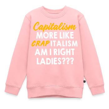 Kommunismus Karl Marx Sozialismus Kapital - Kinder Premium Organic Sweatshirt - Rosa - Vorne - AI Model Kid Female (0cm)