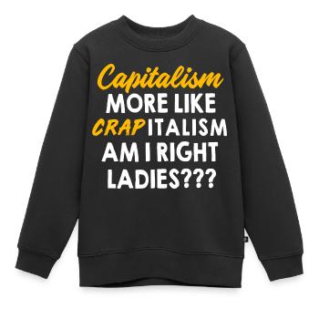 Communisme Karl Marx Socialisme Capital - Sweat Premium enfant bio - noir - Devant - AI Model Kid Female (0cm)