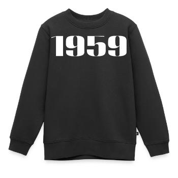 1959 - Cadeau né en 1959 - Sweat Premium enfant bio - noir - Devant - AI Model Kid Female (0cm)