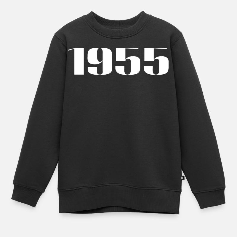 1955 - Cadeau né en 1955 - Sweat Premium enfant bio - noir