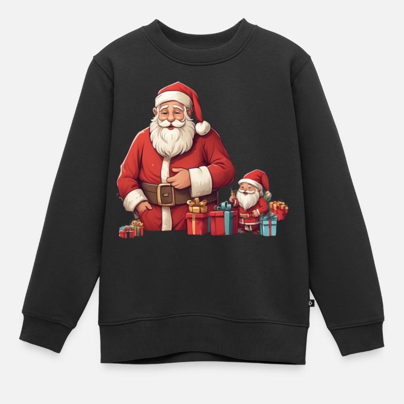 Weihnachten - Kinder Premium Organic Sweatshirt - Schwarz