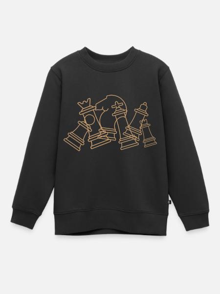Schach - Kinder Premium Organic Sweatshirt - Schwarz