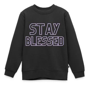 SPREAD THE GOSPEL SHIRT HAVE FAITH - Kinder Premium Organic Sweatshirt - Schwarz - Vorne - AI Model Kid Female (0cm)