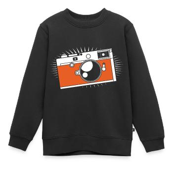 Fotograf - Kinder Premium Organic Sweatshirt - Schwarz - Vorne - AI Model Kid Female (0cm)