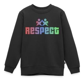 Respect Respekt Toleranz Geschenkidee - Kinder Premium Organic Sweatshirt - Schwarz - Vorne - AI Model Kid Female (0cm)