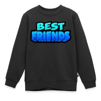 best friends | beste freunde - Kinder Premium Organic Sweatshirt - Schwarz - Vorne - AI Model Kid Female (0cm)