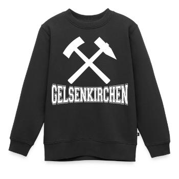 Gelsenkirchen - Sweat Premium enfant bio - noir - Devant - AI Model Kid Female (0cm)