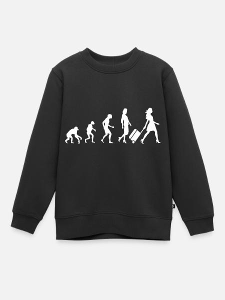 Reisen Reise Urlaub - Kinder Premium Organic Sweatshirt - Schwarz