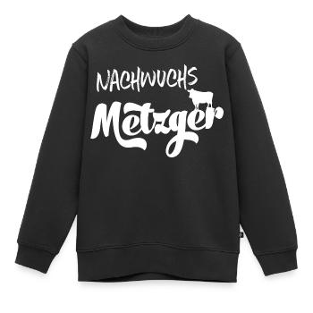 Nachwuchsmetzger Metzgerin Metzgerei Metzger Rind - Kinder Premium Organic Sweatshirt - Schwarz - Vorne - AI Model Kid Female (0cm)