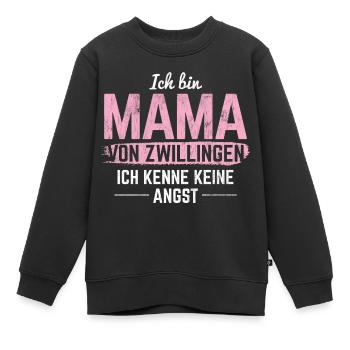Zwillinge Geschenk Zwilling - Kinder Premium Organic Sweatshirt - Schwarz - Vorne - AI Model Kid Female (0cm)