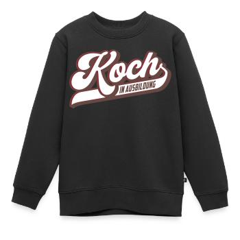 Koch in Ausbildung | Farben änderbar - Kinder Premium Organic Sweatshirt - Schwarz - Vorne - AI Model Kid Female (0cm)