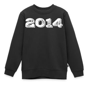 Geburtstagsgeschenk 2014 - 2014 - Kinder Premium Organic Sweatshirt - Schwarz - Vorne - AI Model Kid Female (0cm)