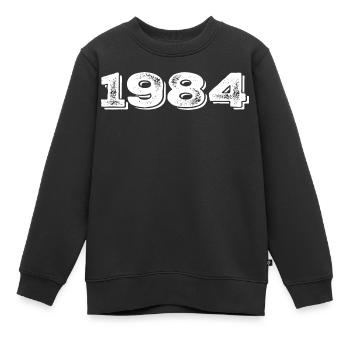 Geburtstagsgeschenk 1984 - 1984 - Kinder Premium Organic Sweatshirt - Schwarz - Vorne - AI Model Kid Female (0cm)