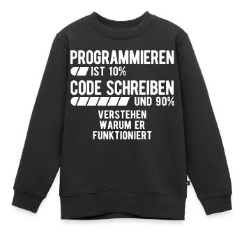 Informatik Informatiker Programmierer - Kinder Premium Organic Sweatshirt - Schwarz - Vorne - AI Model Kid Female (0cm)