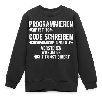 Informatik Informatiker Programmierer - Kinder Premium Organic Sweatshirt - Schwarz - Vorne - AI Model Kid Female (0cm)