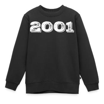 Geburtstagsgeschenk 2001 - 2001 - Kinder Premium Organic Sweatshirt - Schwarz - Vorne - AI Model Kid Female (0cm)