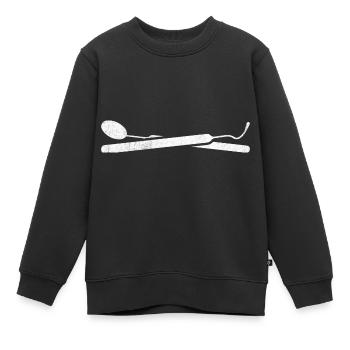 Zahnarzt - Kinder Premium Organic Sweatshirt - Schwarz - Vorne - AI Model Kid Female (0cm)