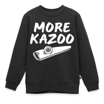 Kazoo Instrument Blasinstrument Blasmusik - Kinder Premium Organic Sweatshirt - Schwarz - Vorne - AI Model Kid Female (0cm)