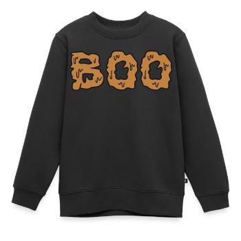 BOO Joyeux Halloween Scary Don’t Motto Shirt - Sweat Premium enfant bio - noir - Devant - AI Model Kid Female (0cm)