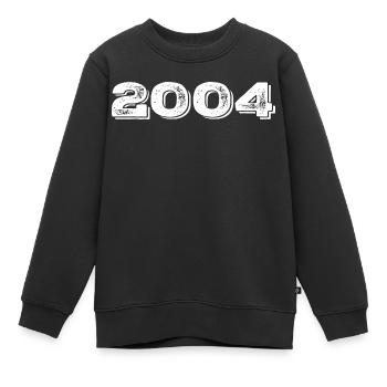 Geburtstagsgeschenk 2004 - 2004 - Kinder Premium Organic Sweatshirt - Schwarz - Vorne - AI Model Kid Female (0cm)