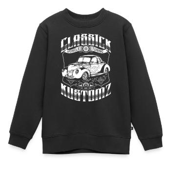 Hot Rod - Classick Kustomz (white) - Kinder Premium Organic Sweatshirt - Schwarz - Vorne - AI Model Kid Female (0cm)