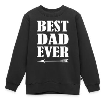 Best Dad Ever - Kinder Premium Organic Sweatshirt - Schwarz - Vorne - AI Model Kid Female (0cm)