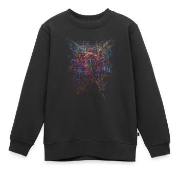 Sci-Fi Horror Design - Sweat Premium enfant bio - noir - Devant - AI Model Kid Female (0cm)