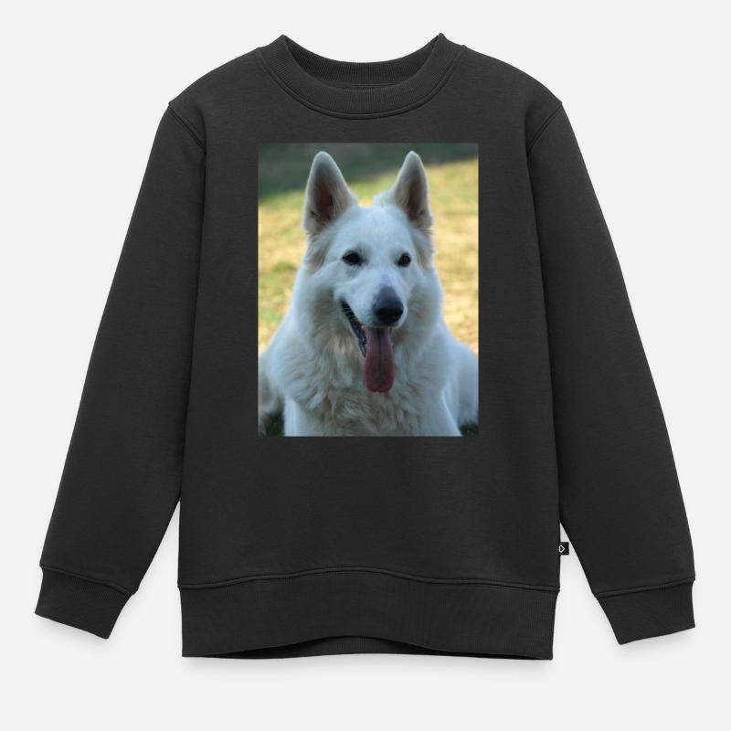 Beauté blanche - Sweat Premium enfant bio - noir