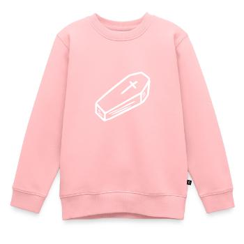 Sarg | Bestseller | - Kinder Premium Organic Sweatshirt - Rosa - Vorne - AI Model Kid Female (0cm)