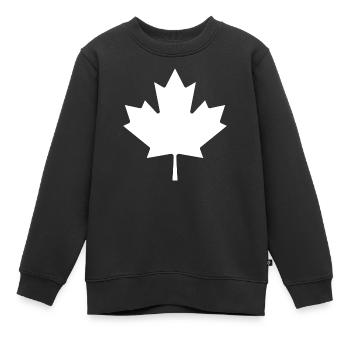 Show off your colors – Canada (dark) - Kids Premium Organic Sweatshirt - black - Front - AI Model Kid Female (0cm)