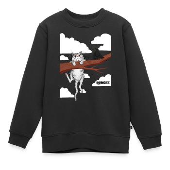 Hang in there 06 - Kinder Premium Organic Sweatshirt - Schwarz - Vorne - AI Model Kid Female (0cm)