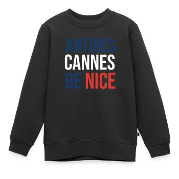 Antibes Legenden und Sprichwörter - Kinder Premium Organic Sweatshirt - Schwarz - Vorne - AI Model Kid Female (0cm)