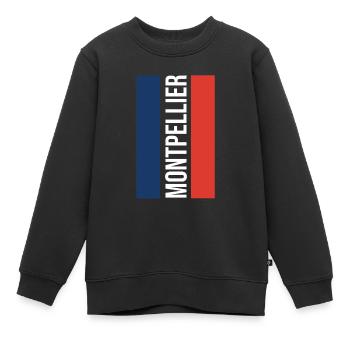 Montpellier T-Shirt Montpellier Souvenir - Kinder Premium Organic Sweatshirt - Schwarz - Vorne - AI Model Kid Female (0cm)