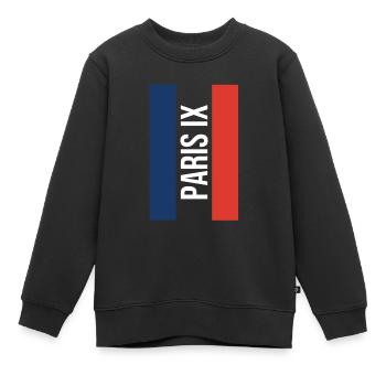 Paris IX Souvenir Paris 9 Paris - Kinder Premium Organic Sweatshirt - Schwarz - Vorne - AI Model Kid Female (0cm)