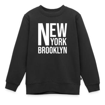 Souvenir classique de New York - Sweat Premium enfant bio - noir - Devant - AI Model Kid Female (0cm)