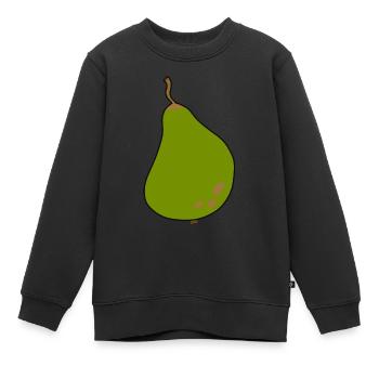 Einfache Birne - Kinder Premium Organic Sweatshirt - Schwarz - Vorne - AI Model Kid Female (0cm)