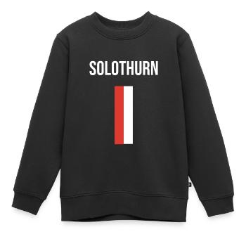 Solothurn Souvenir - Kinder Premium Organic Sweatshirt - Schwarz - Vorne - AI Model Kid Female (0cm)