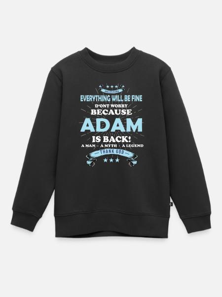 Tout ira bien Adam est de retour - Sweat Premium enfant bio - noir