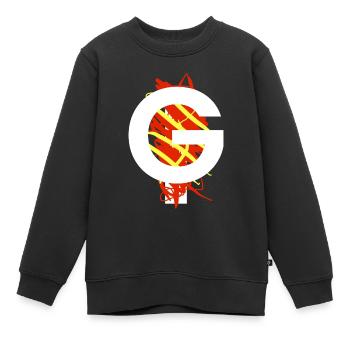 G Bob Hat - Sweat Premium enfant bio - noir - Devant - AI Model Kid Female (0cm)