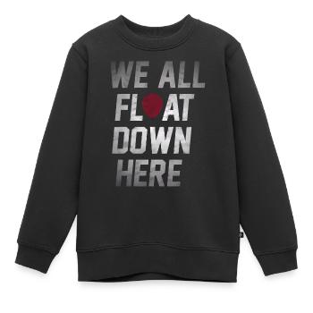 23F 0284 bk - Kinder Premium Organic Sweatshirt - Schwarz - Vorne - AI Model Kid Female (0cm)