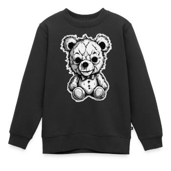 Teddybär / Kuscheltier / Stofftier / Geschenkidee - Kinder Premium Organic Sweatshirt - Schwarz - Vorne - AI Model Kid Female (0cm)