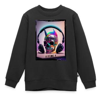 pride - Kinder Premium Organic Sweatshirt - Schwarz - Vorne - AI Model Kid Female (0cm)