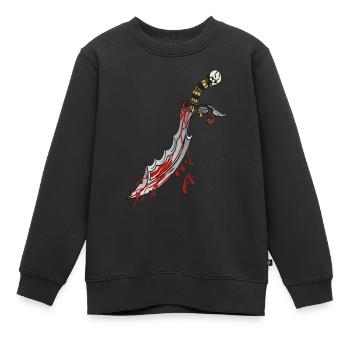 Dolchmesser Dolch Blut Desisn 904 W - Kinder Premium Organic Sweatshirt - Schwarz - Vorne - AI Model Kid Female (0cm)