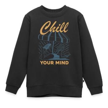Chill Your Mind - Kinder Premium Organic Sweatshirt - Schwarz - Vorne - AI Model Kid Female (0cm)