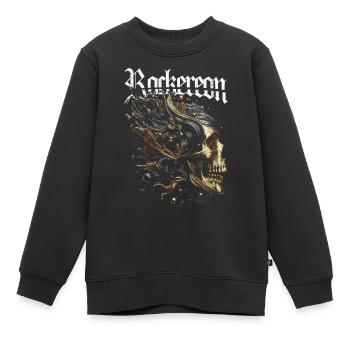 Majesté en fusion - Sweat Premium enfant bio - noir - Devant - AI Model Kid Female (0cm)