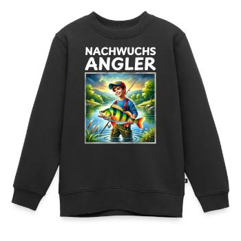 Jeunes pêcheurs - Sweat Premium enfant bio - noir - Devant - AI Model Kid Female (0cm)