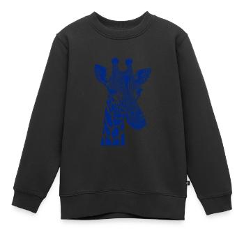 Pop Art Giraffe - Kids Premium Organic Sweatshirt - black - Front - AI Model Kid Female (0cm)
